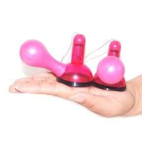 Stimolatore capezzoli rosa con telecomando e 7 vibrazioni